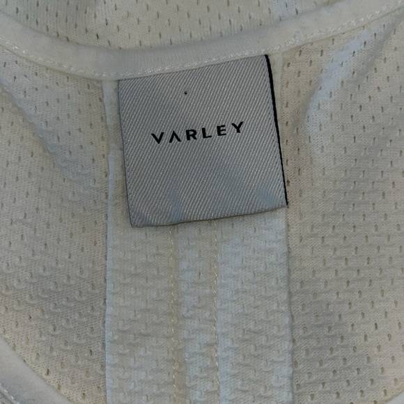 Varley textured cream high - low Tank | size Large - Picture 5 of 6